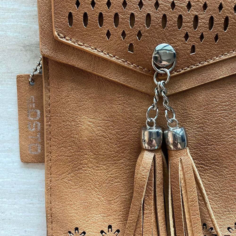 seOSTO Womens Small Crossbody Bag, Tassel Cell Phone Purse